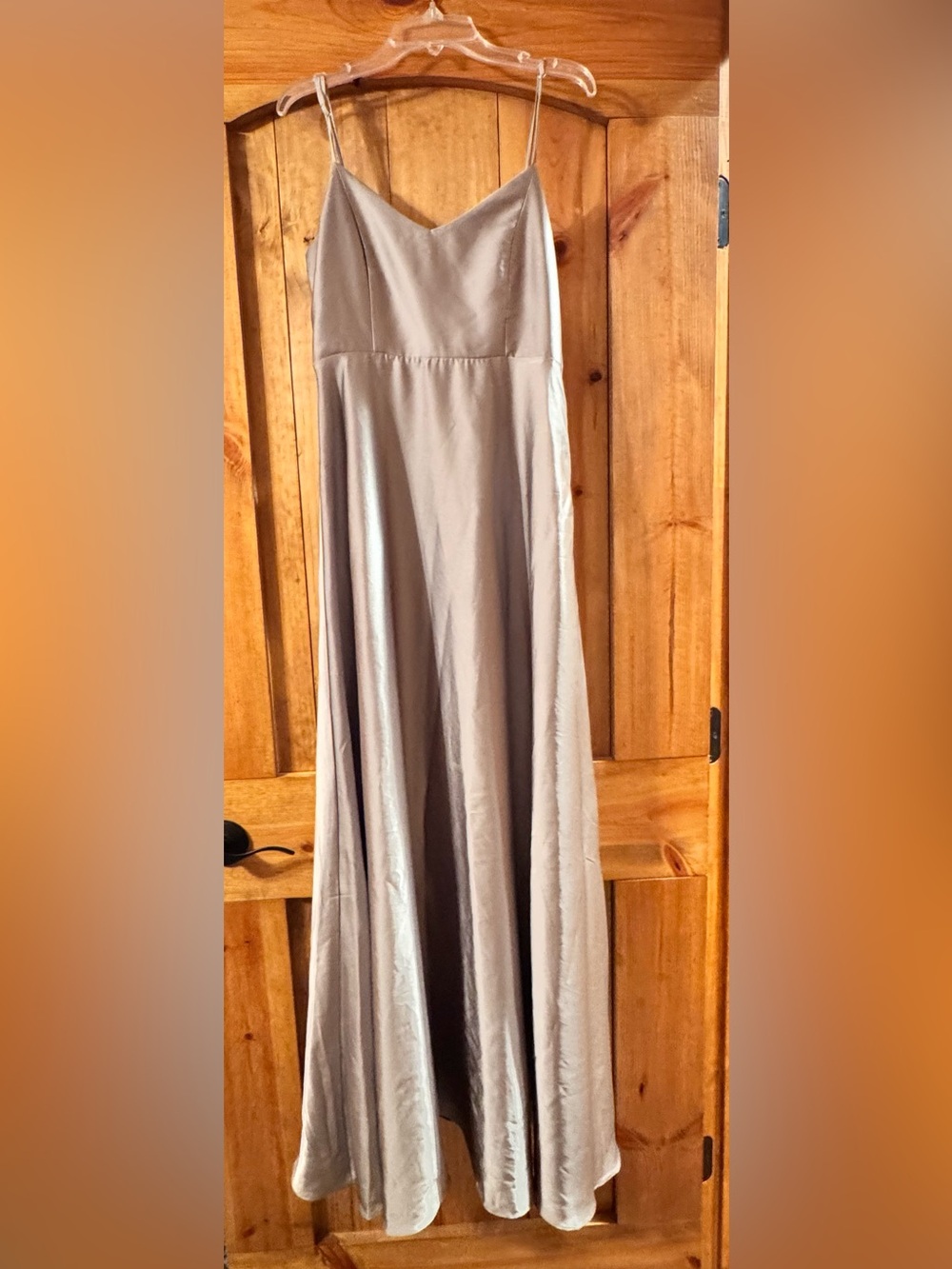 Show Me Your Mumu Small Women's Slate/Sage Green Satin dress.